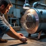 Aérotherme à gaz avec brûleur modulant : guide d’installation et d’utilisation