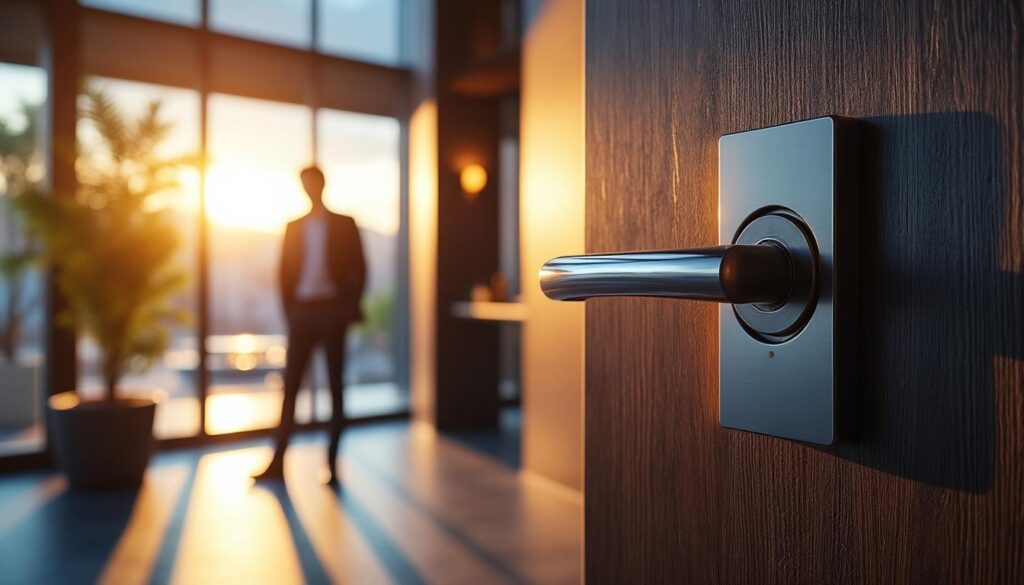 découvrez comment une gâche électrique encastrée renforce la sécurité de votre domicile : contrôle d’accès simplifié, robustesse accrue et intégration discrète à votre porte, pour vous protéger efficacement au quotidien.