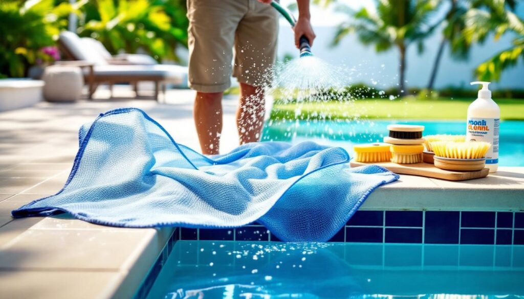 découvrez nos conseils pratiques pour entretenir efficacement votre filet de piscine, résistant au chlore, et ainsi prolonger sa durabilité et sa performance.