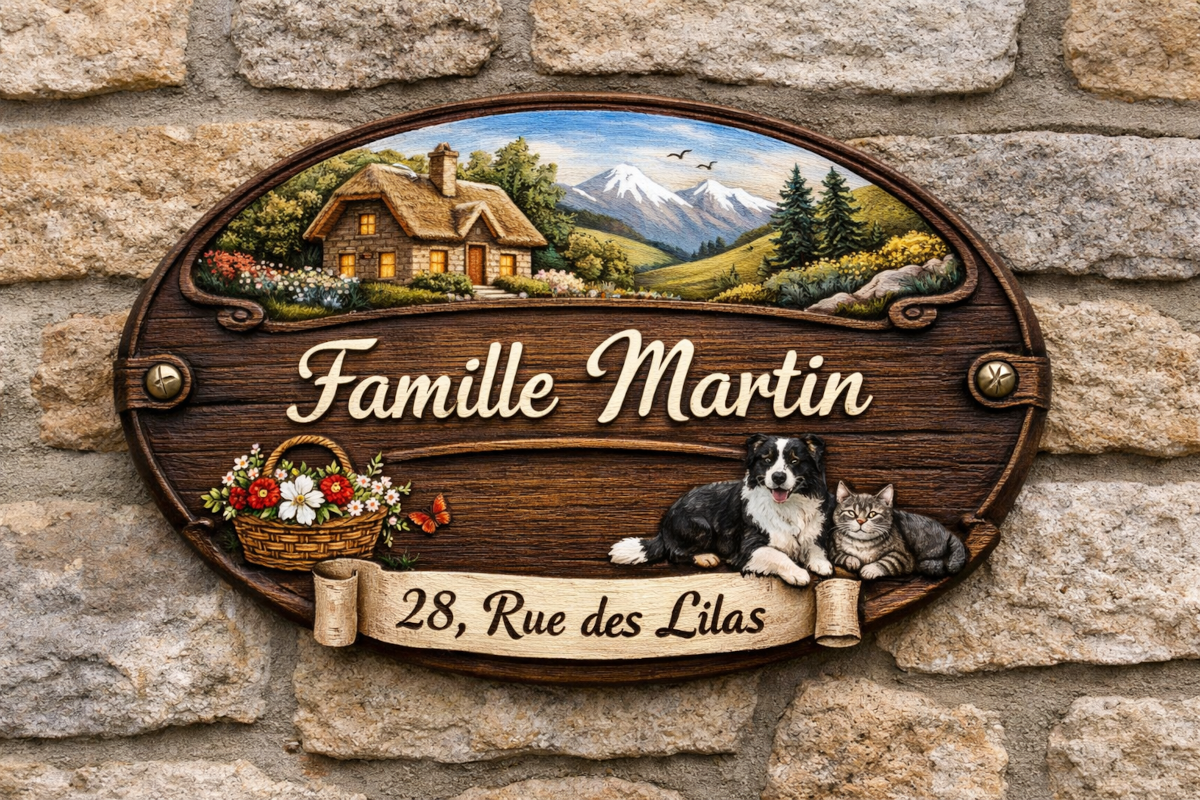 plaque porte personnalisée