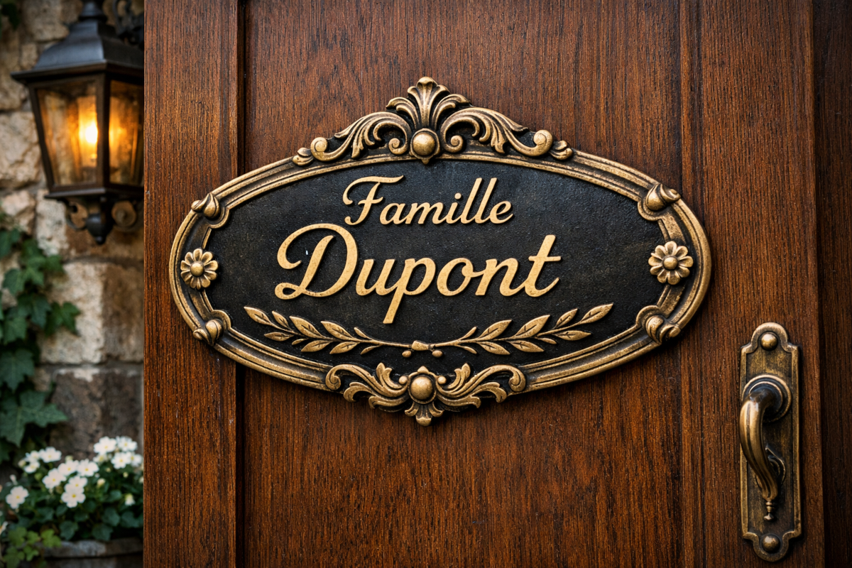 plaque pour porte