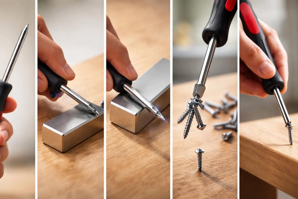 découvrez comment aimanter un tournevis facilement en 5 étapes simples pour améliorer votre efficacité lors de vos travaux de bricolage.