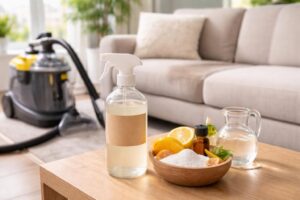 découvrez comment fabriquer un produit maison efficace pour shampouineuse et canapé, idéal pour éliminer les taches tenaces facilement et naturellement.