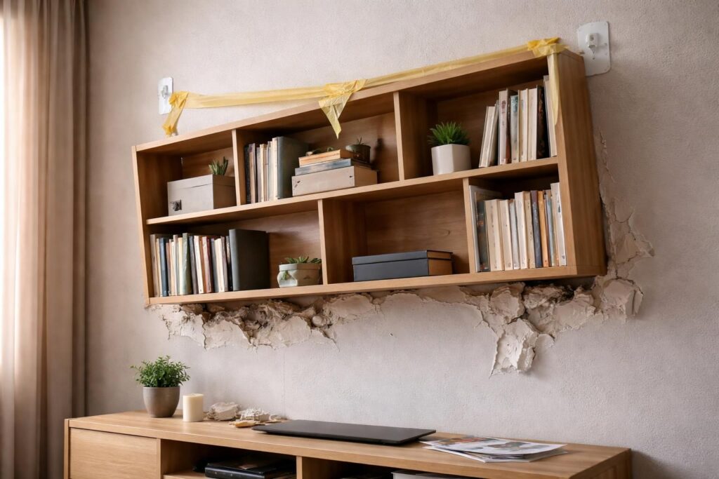 découvrez comment fixer un objet lourd sans percer en évitant les erreurs courantes pour assurer une installation sécurisée et durable.