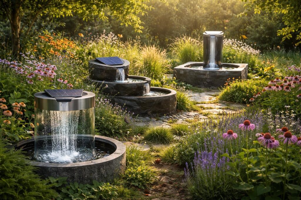 découvrez nos fontaines solaires puissantes, idéales pour un jardin vivant et éco-responsable. alliez esthétique, écologie et économie d'énergie grâce à des solutions durables et innovantes.