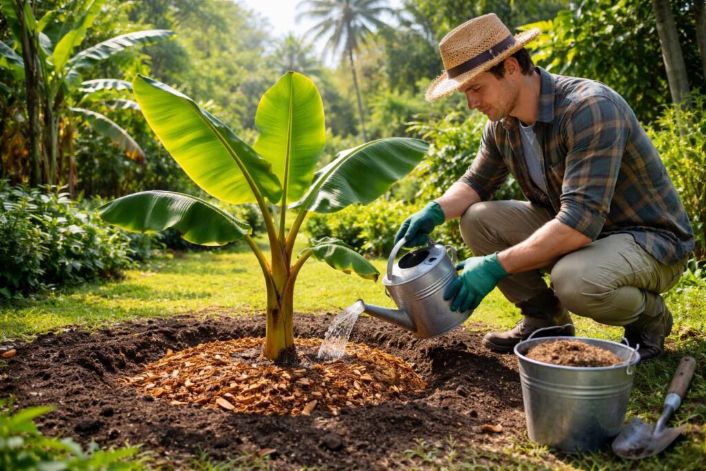 découvrez comment entretenir efficacement votre bananier après sa plantation en pleine terre pour assurer sa croissance saine et sa beauté tout au long de l'année.