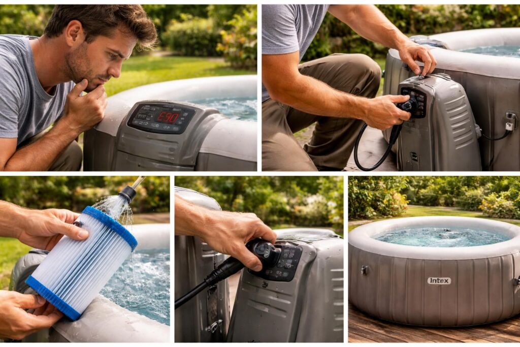 découvrez les étapes simples et efficaces pour corriger le code d'erreur e90 sur votre spa intex et retrouver un bain relaxant en toute sérénité.