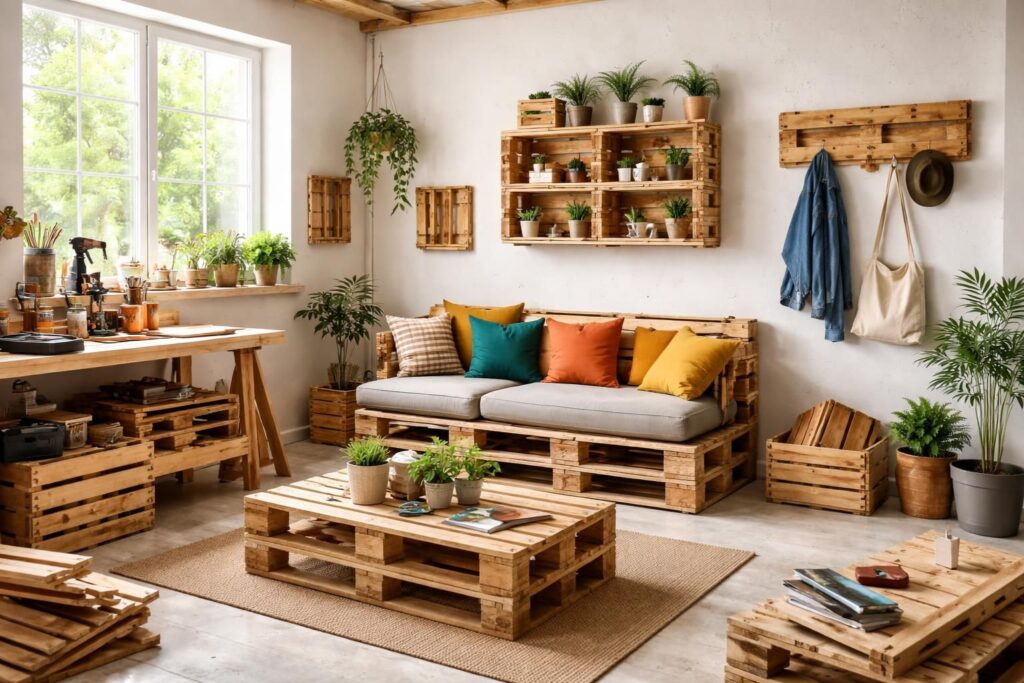 découvrez les meilleures idées de récup' à réaliser avec une palette de bois gratuite de brico dépôt. inspirations, conseils et astuces pour vos projets diy éco-responsables.