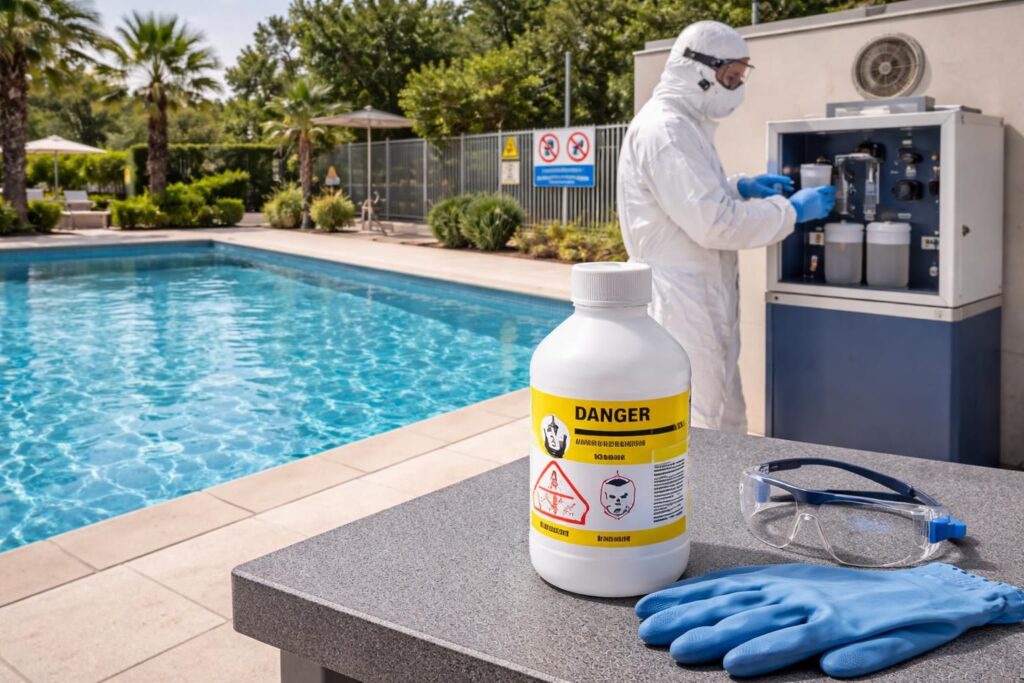 découvrez les meilleures stratégies pour réduire les risques liés à l'utilisation de l'acide sulfurique dans votre piscine et assurer un environnement sûr et sain.