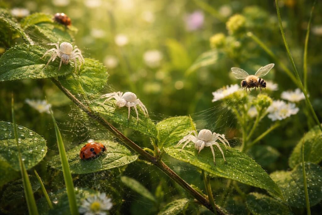 découvrez des astuces naturelles et efficaces pour lutter contre les petites araignées blanches dans votre jardin et préserver l'équilibre écologique.