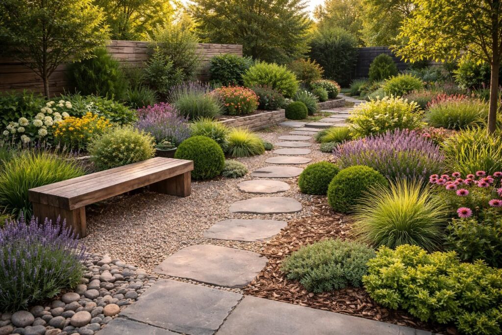 découvrez comment créer un jardin sans pelouse alliant durabilité et esthétisme, pour un espace extérieur écologique et facile à entretenir.