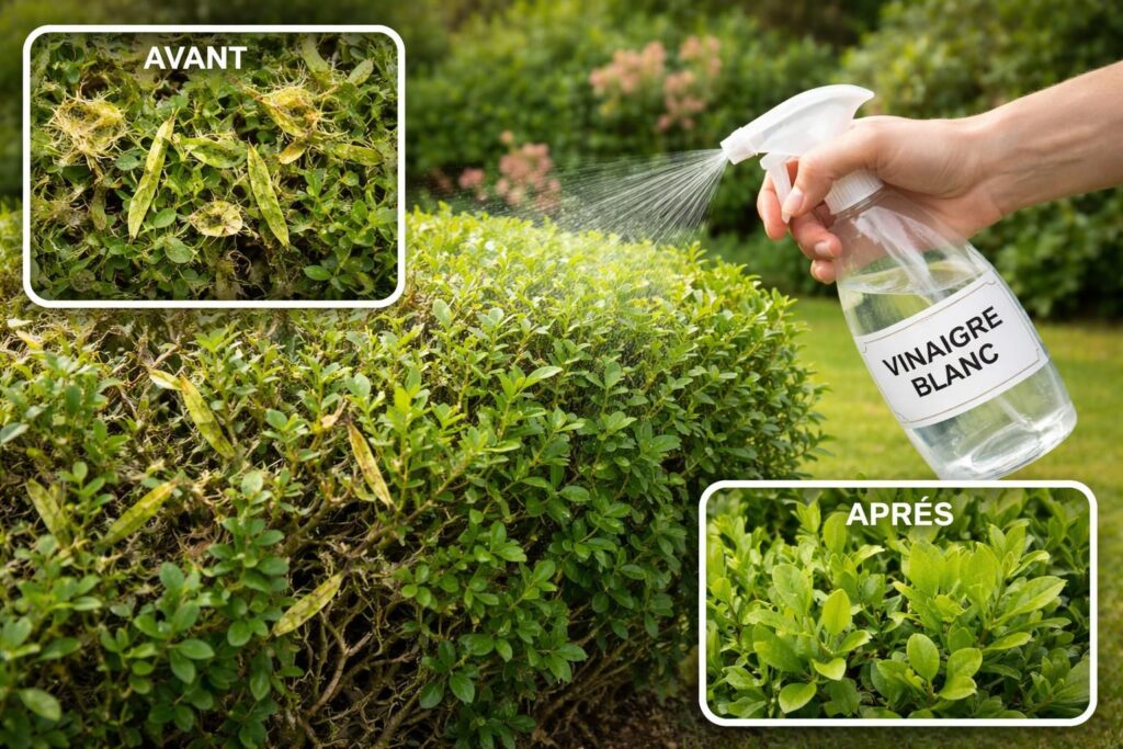 découvrez les étapes clés pour réussir le traitement au vinaigre blanc contre la pyrale du buis et protéger vos plantations efficacement.