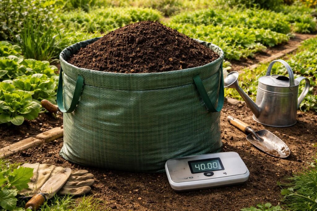 découvrez combien pèse 40 litres de terreau en kilogrammes et pourquoi cette mesure est essentielle pour réussir votre potager.