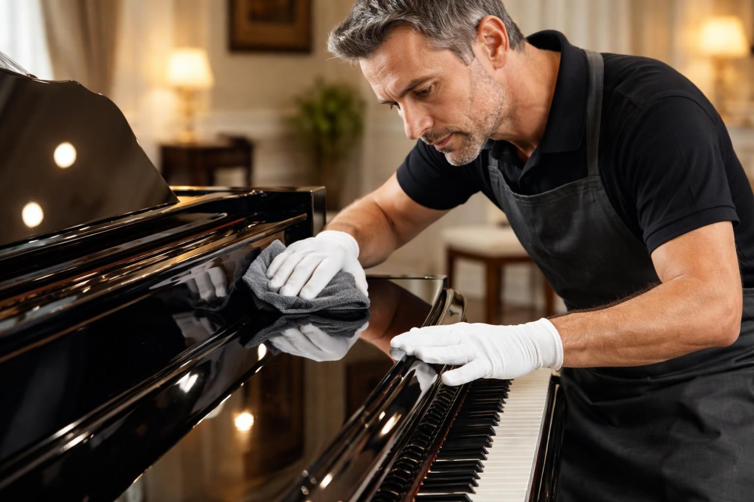 découvrez les conseils des experts pour nettoyer efficacement un piano laqué noir et préserver son éclat unique.