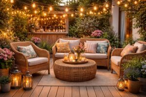 sublimez votre terrasse avec des accessoires guinguette tendance pour une ambiance chaleureuse et conviviale, idéale pour vos moments de détente en plein air.