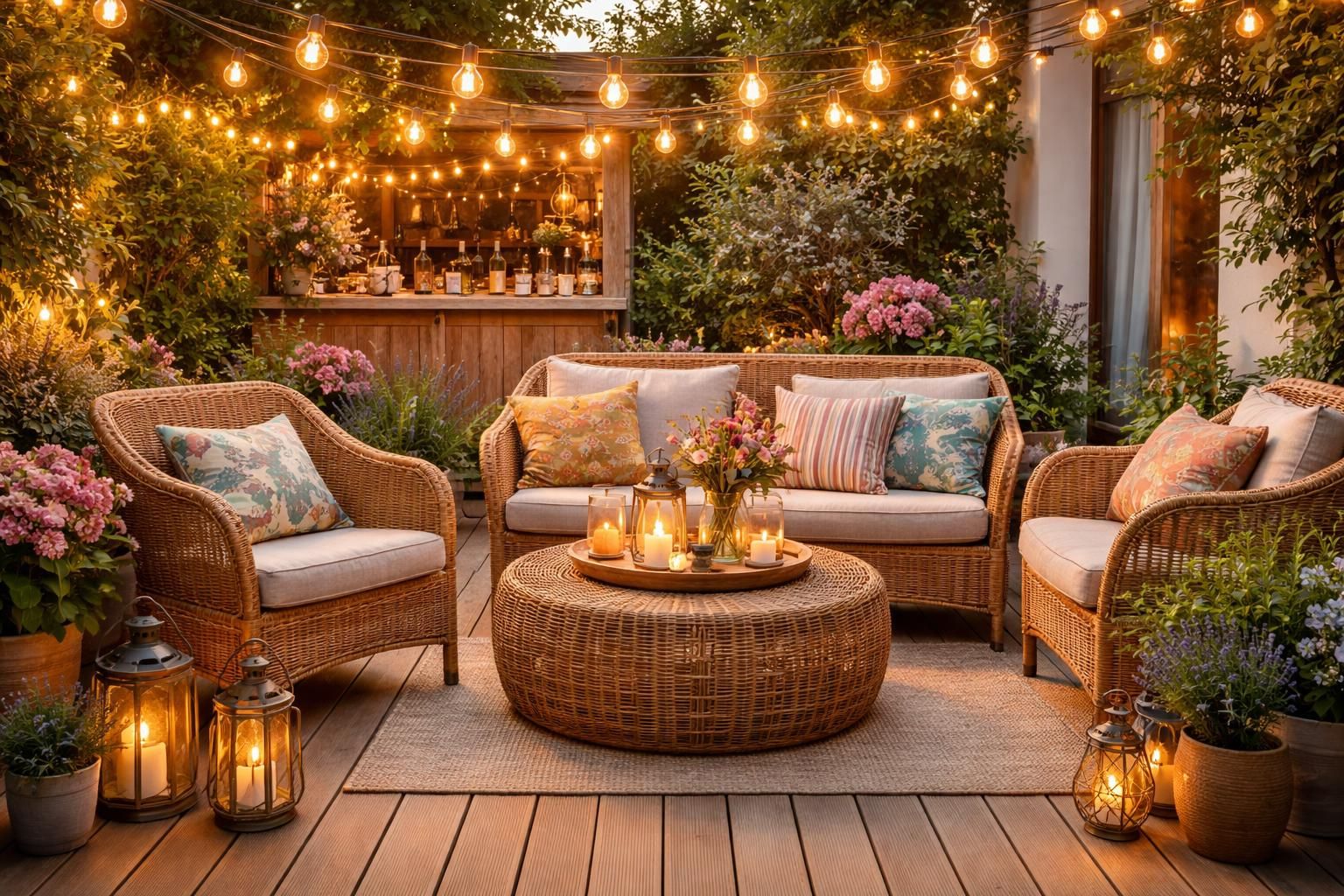 sublimez votre terrasse avec des accessoires guinguette tendance pour une ambiance chaleureuse et conviviale, idéale pour vos moments de détente en plein air.