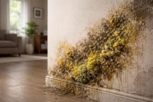 découvrez pourquoi le champignon et la moisissure jaune sur un mur intérieur représentent un danger sérieux pour la santé et la structure de votre maison, et comment les prévenir efficacement.