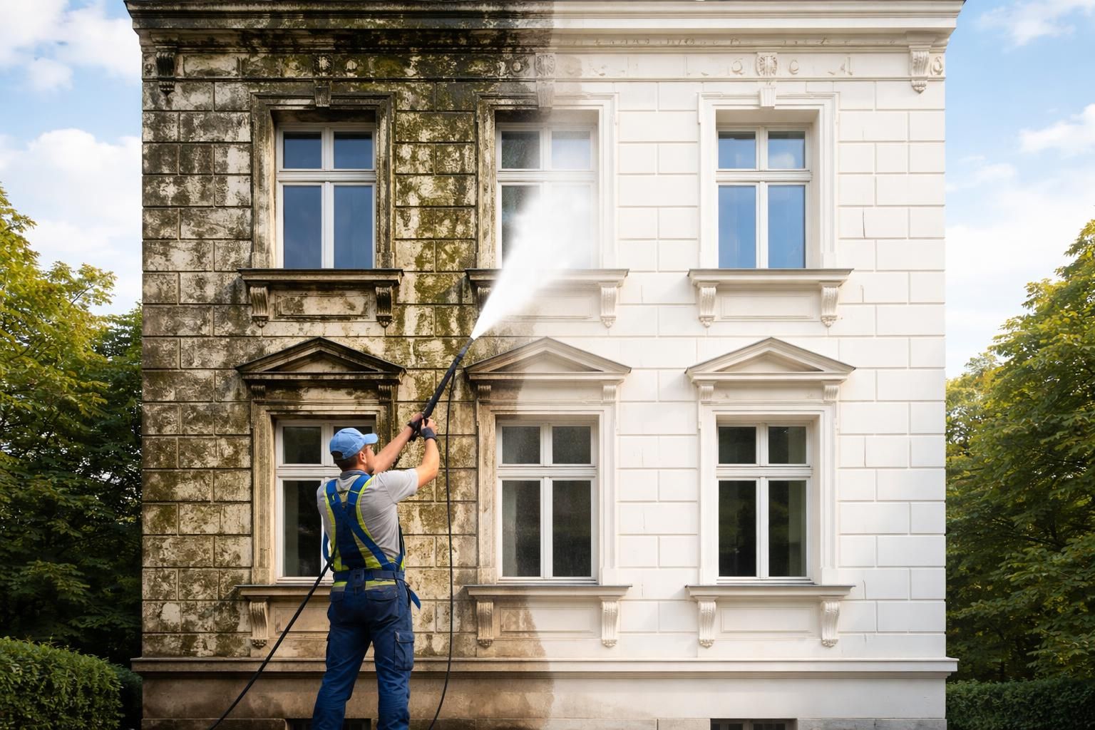 découvrez notre produit miracle pour nettoyer les façades, la solution efficace et rapide pour tous vos problèmes d'entretien et redonnez à vos murs un aspect neuf.