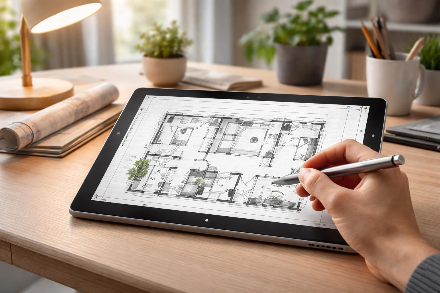 découvrez comment réaliser des plans d'aménagement intérieur précis et créatifs grâce au stylet sur une tablette tactile microsoft, alliant technologie et design.