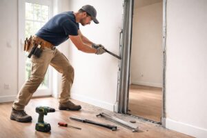apprenez à enlever facilement un encadrement de porte en métal avec notre guide étape par étape, spécialement conçu pour les bricoleurs passionnés.