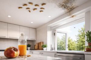 découvrez les causes inattendues de la présence de larves au plafond de votre cuisine et comment y remédier efficacement.