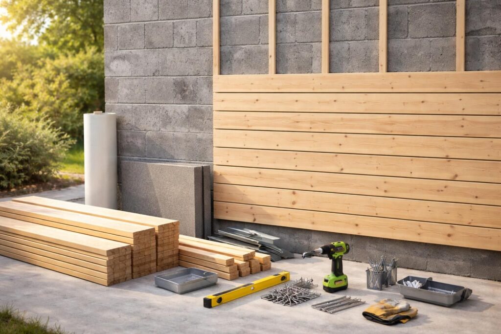 découvrez les matériaux essentiels pour habiller un mur en parpaing extérieur avec du bois et transformer votre façade en alliant esthétique et protection.