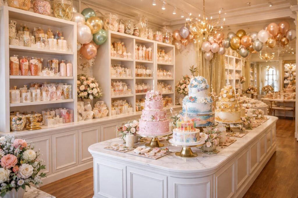théma déco, votre boutique spécialisée en décoration d'anniversaire et de gâteau, vous accompagne avec expertise pour réaliser tous vos rêves festifs.