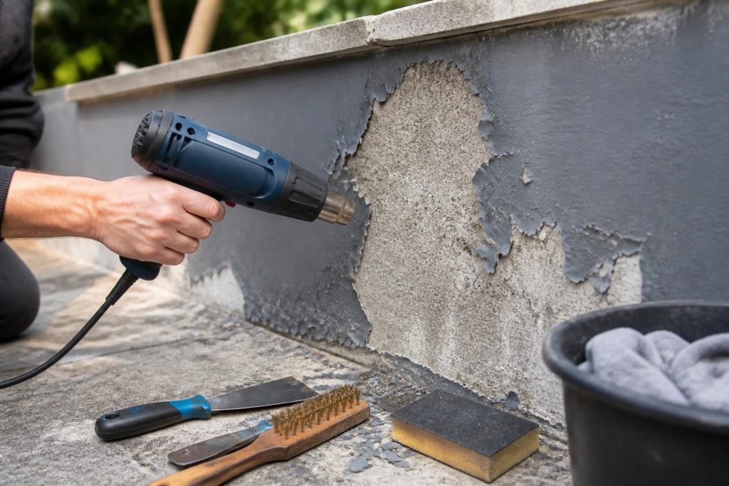 découvrez les outils indispensables pour décaper efficacement la peinture sur le béton extérieur et redonnez un nouveau souffle à vos surfaces extérieures.